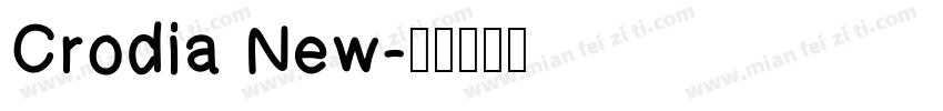 Crodia New字体转换